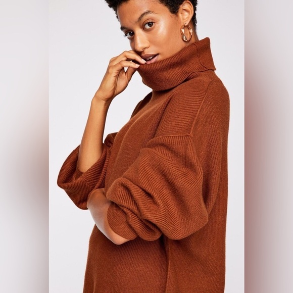 Free People Sweaters - Free People Tunic Turtleneck Sweater